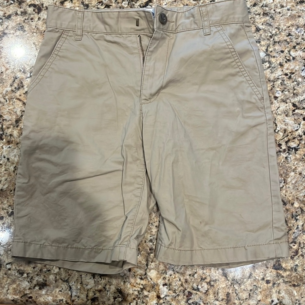 Khaki dress shorts